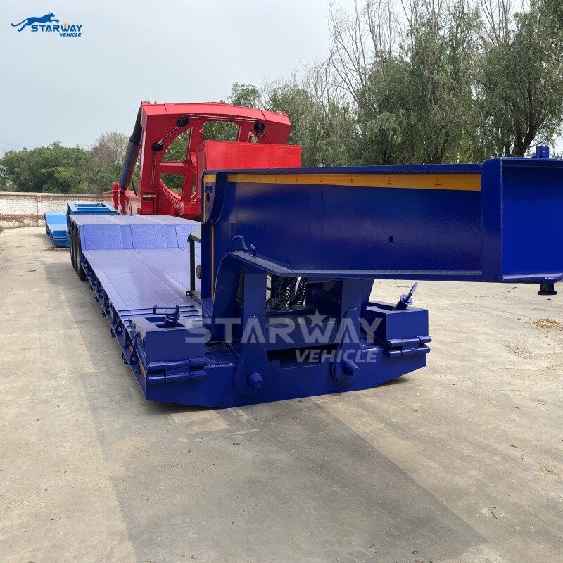 80 ton Hydraulic Detachable Gooseneck Lowboy Trailer