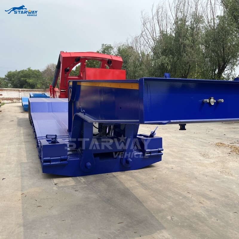 80 ton Hydraulic Detachable Gooseneck Lowboy Trailer