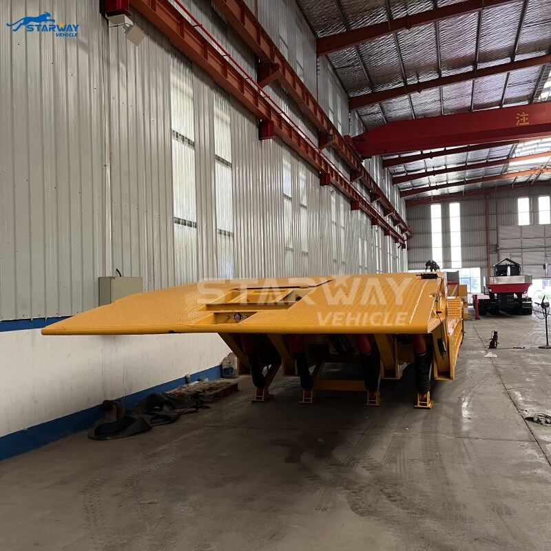 100 Ton Folding Neck Lowboy Truck Trailer For sale