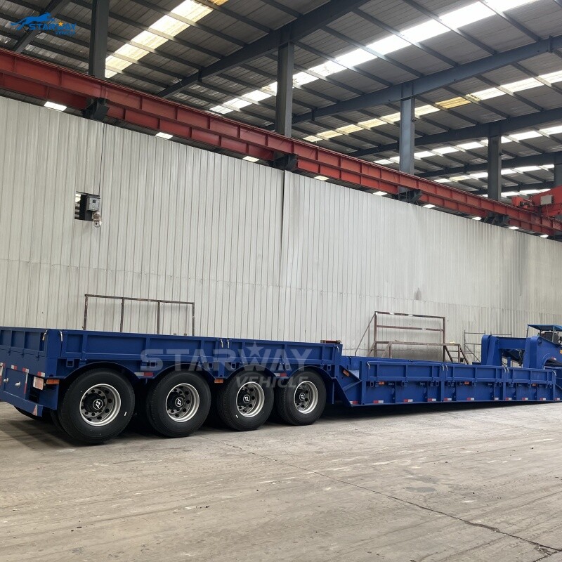 120 ton Detachable Gooseneck lowbed Trailer For Sale