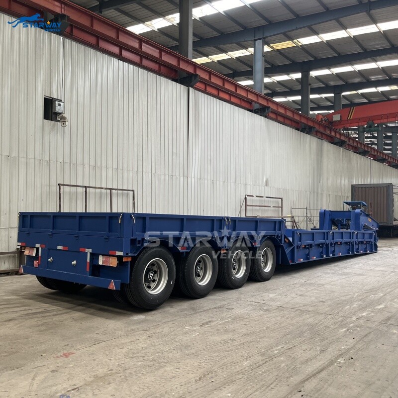 120 ton Detachable Gooseneck lowbed Trailer For Sale
