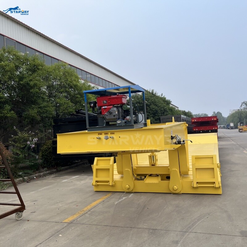 Detachable gooseneck 4 axles 100 ton Lowbed Trailer