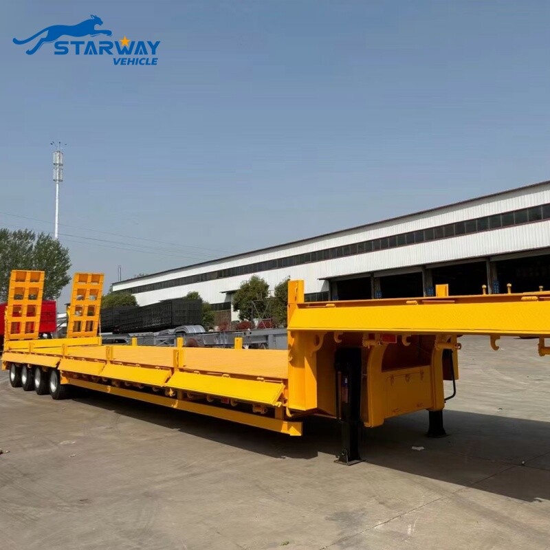 4 Axles Lowbed Trailer For Sale
