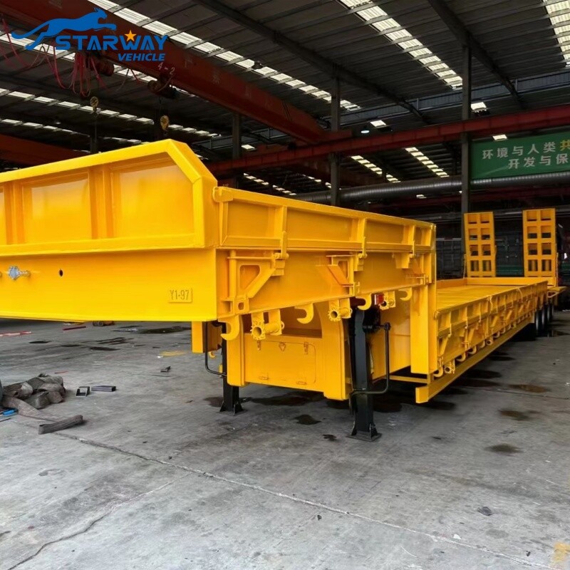 4 Axles Lowbed Trailer For Sale