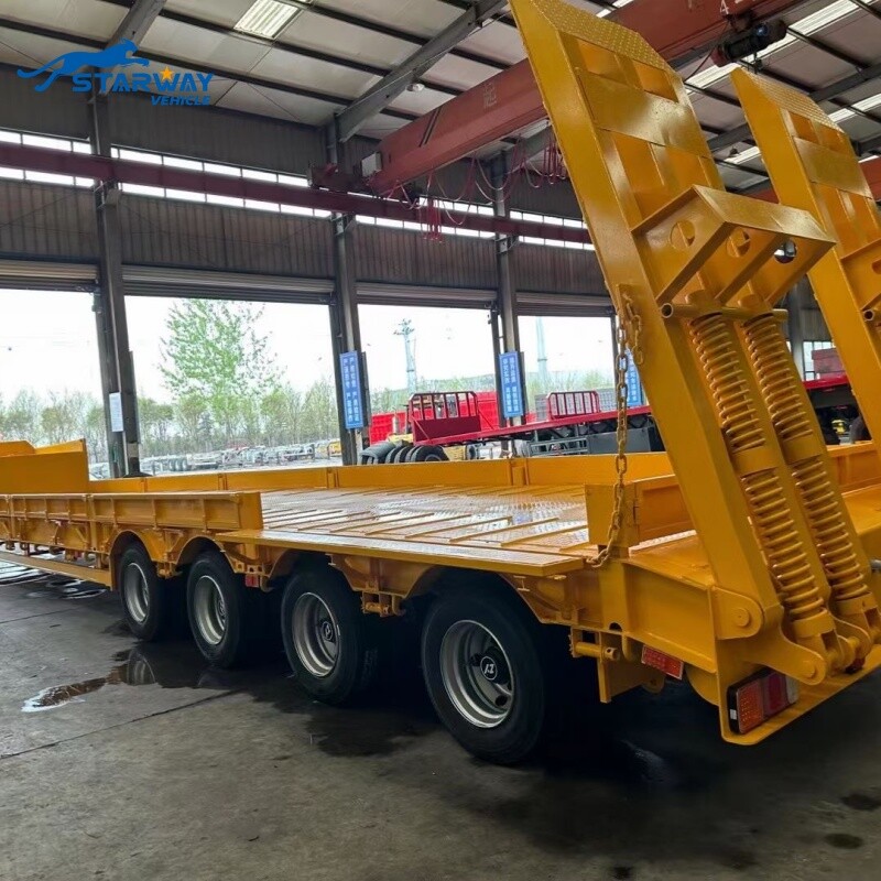 4 Axles Lowbed Trailer For Sale