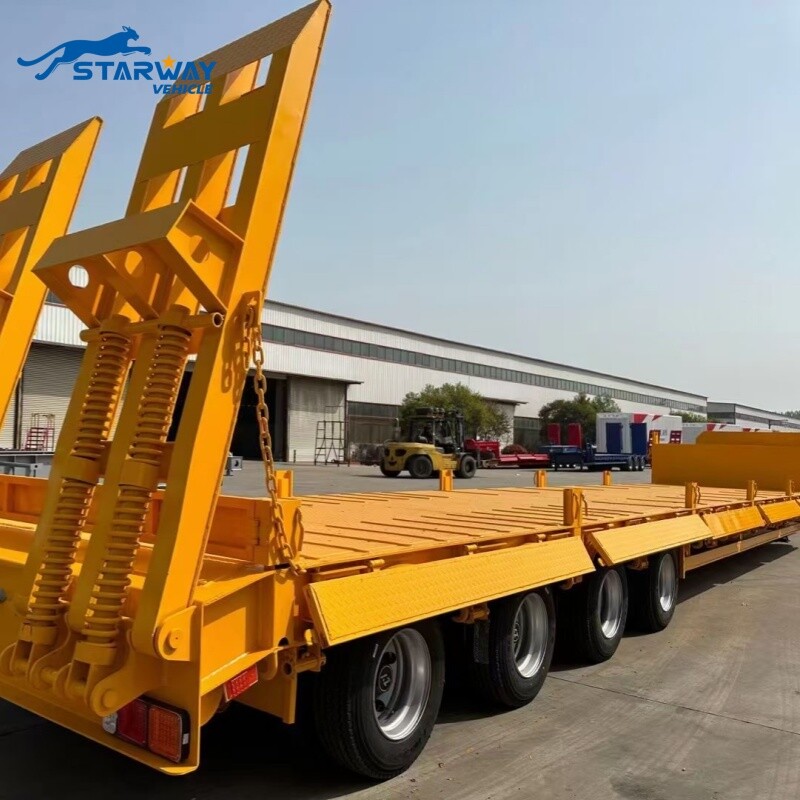4 Axles Lowbed Trailer For Sale