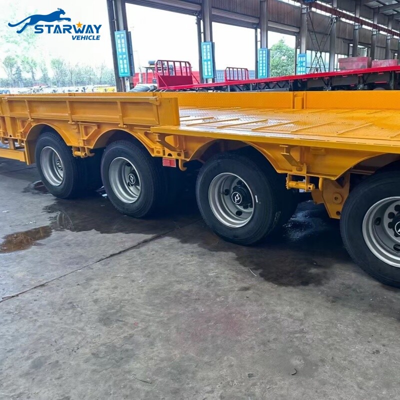 4 Axles Lowbed Trailer For Sale