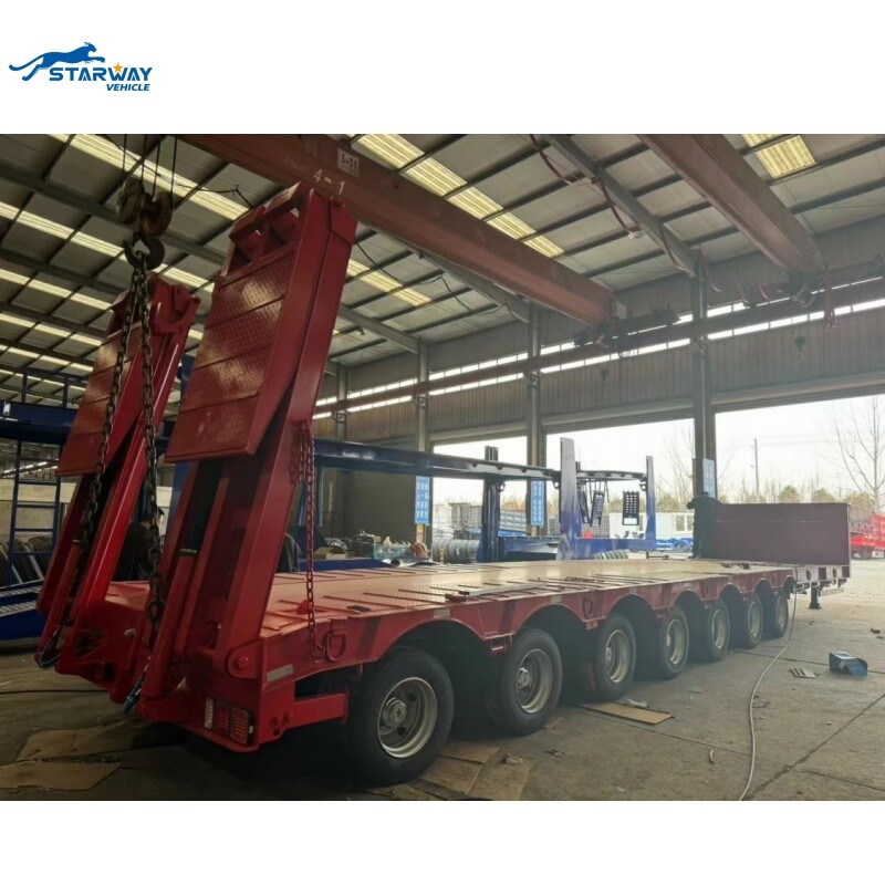 7 axles lowbed trailer for Sale