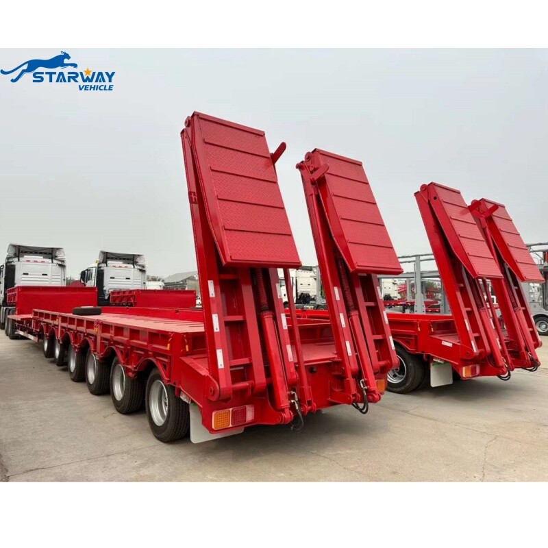 7 axles lowbed trailer for Sale