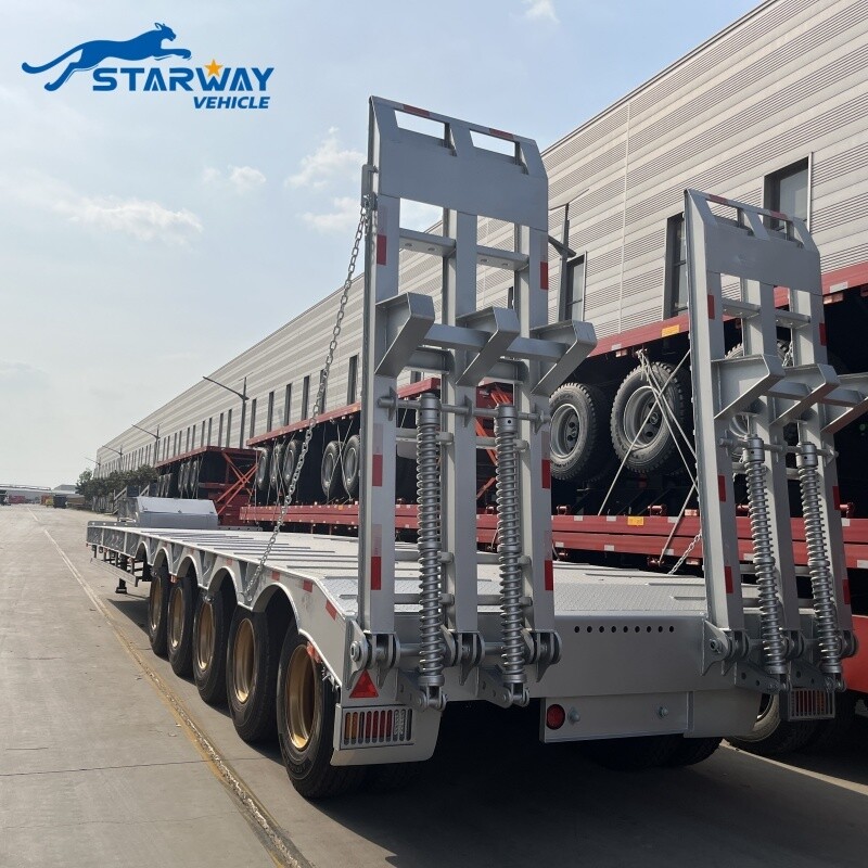 80 Ton 5 axles Lowbed Trailer