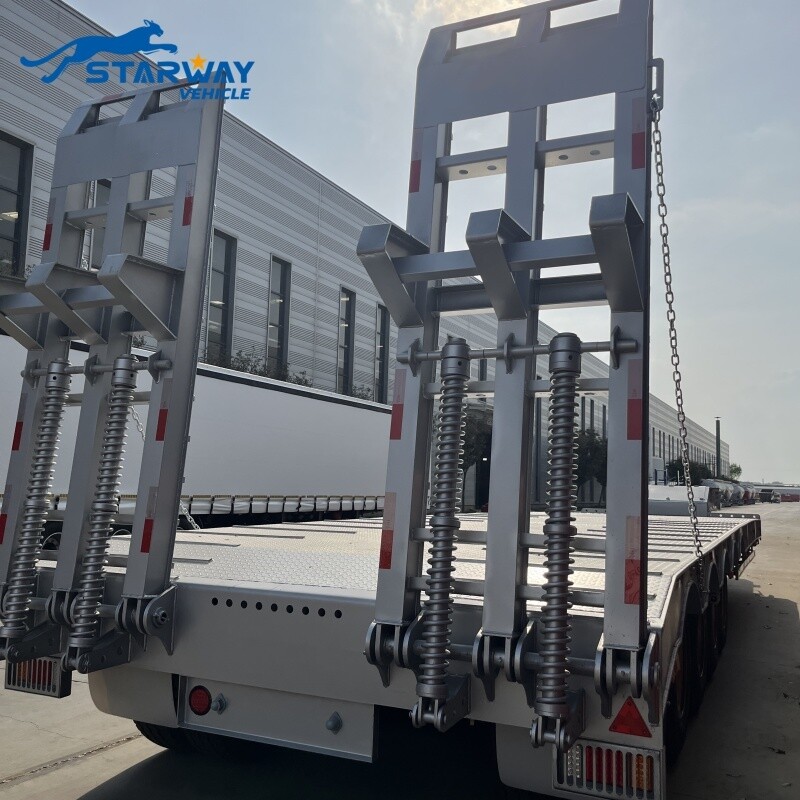 80 Ton 5 axles Lowbed Trailer