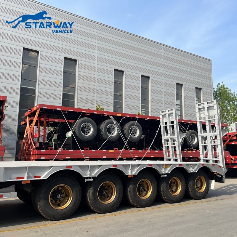 80 Ton 5 axles Lowbed Trailer