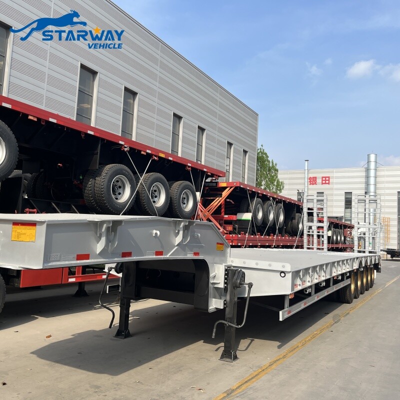 80 Ton 5 axles Lowbed Trailer
