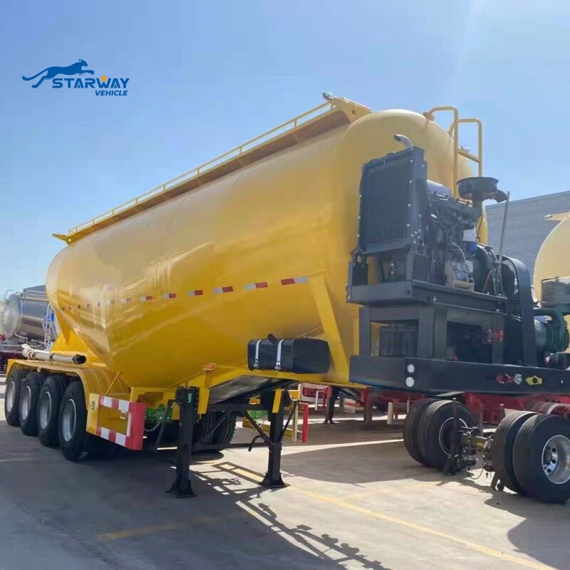 4 axles bulk cement tanker trailer