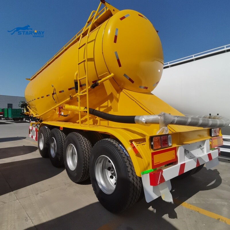 4 axles bulk cement tanker trailer