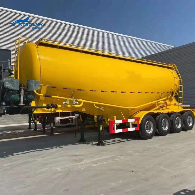 4 axles bulk cement tanker trailer