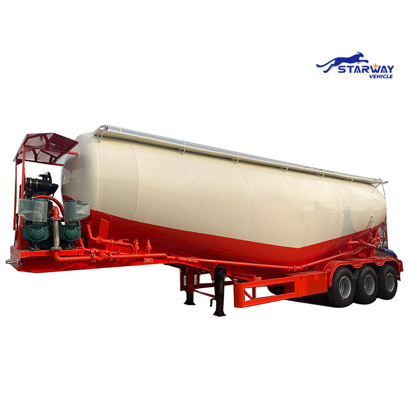 Tri Axles 60 Ton Bulk Cement Tank Trailer