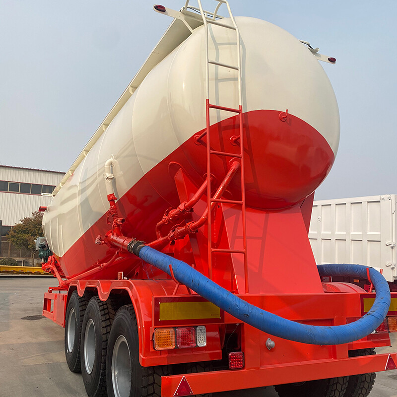 Tri Axles 60 Ton Bulk Cement Tank Trailer