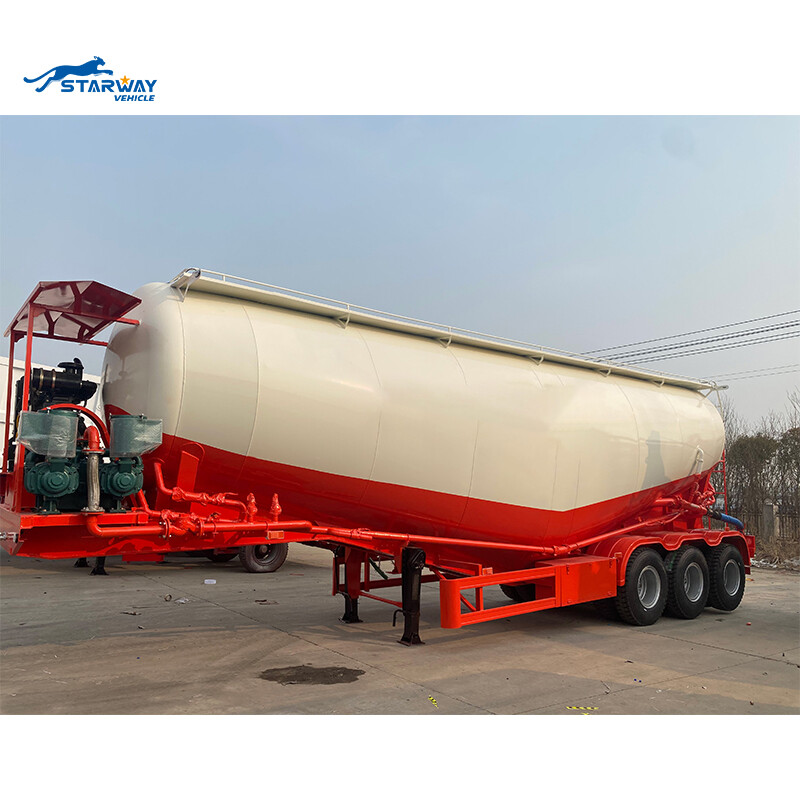 Tri Axles 60 Ton Bulk Cement Tank Trailer