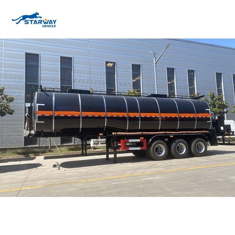 38,000L Asphalt Hot Oil Tanker Semi Trailer