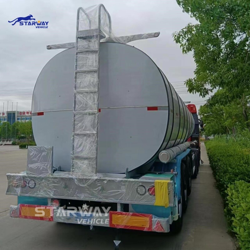 3 Axles stainless steel Water Tanker Semi Trailer