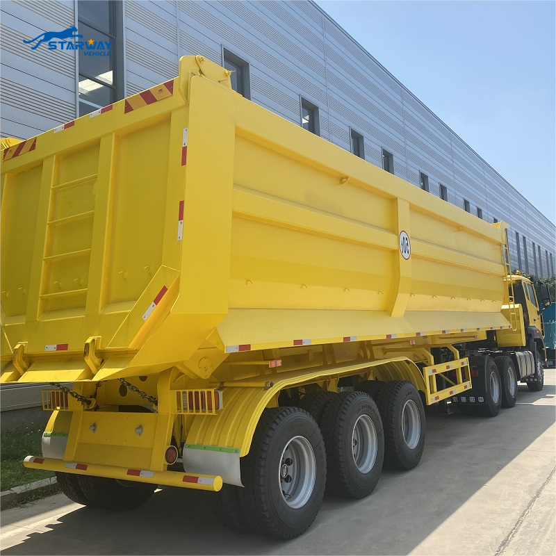 3 Axles 40 cbm Tipper Semi Trailer