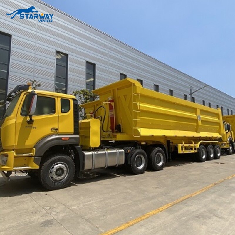 3 Axles 40 cbm Tipper Semi Trailer