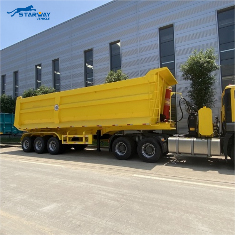 3 Axles 40 cbm Tipper Semi Trailer