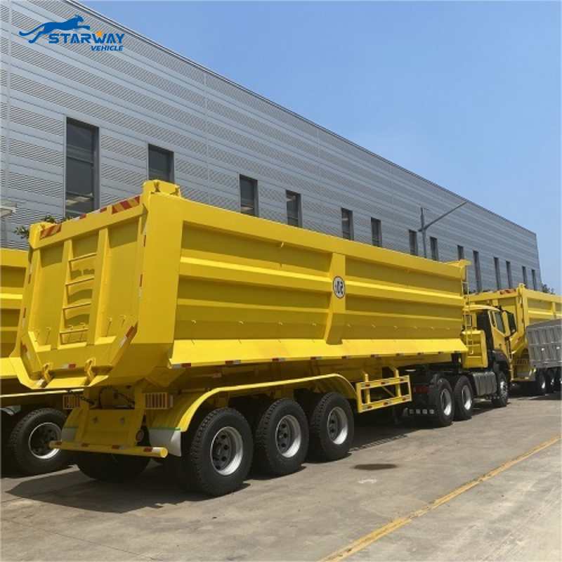 3 Axles 40 cbm Tipper Semi Trailer
