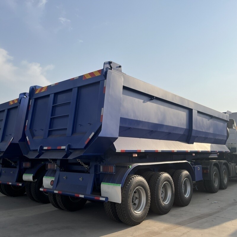 3 Axles 80 Ton Dump Semi Trailer For Sale