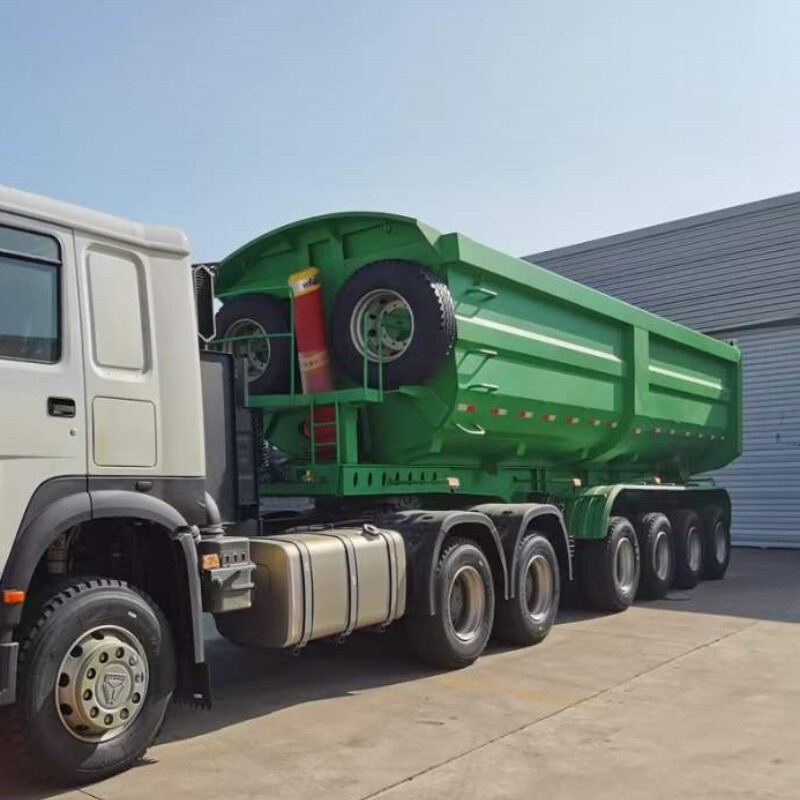 4 axles dump trailer with Lift axles