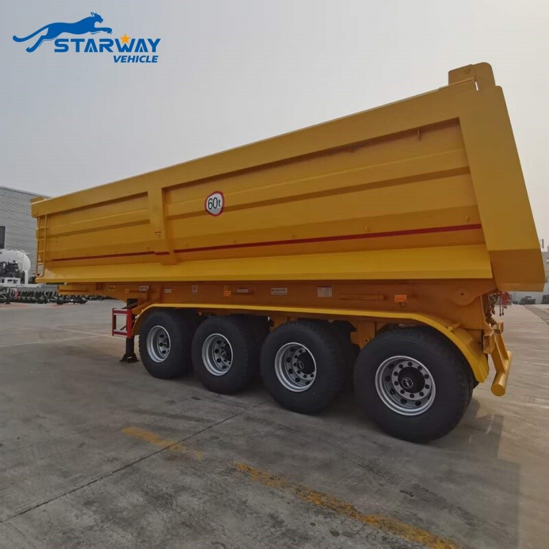 4 axles dump trailer with Lift axles