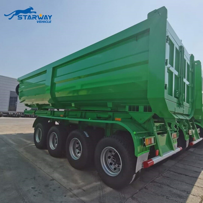 4 axles dump trailer with Lift axles
