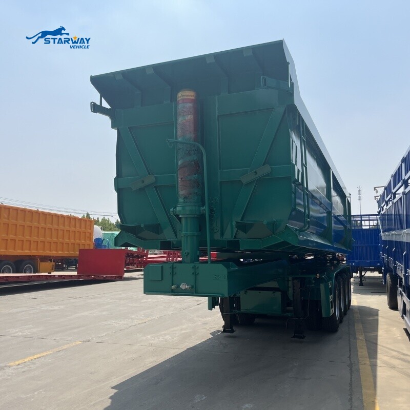 80 Ton 4 Axles Dump Semi Trailer