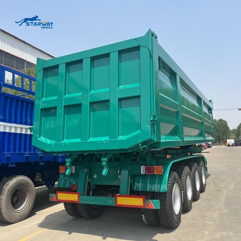 80 Ton 4 Axles Dump Semi Trailer