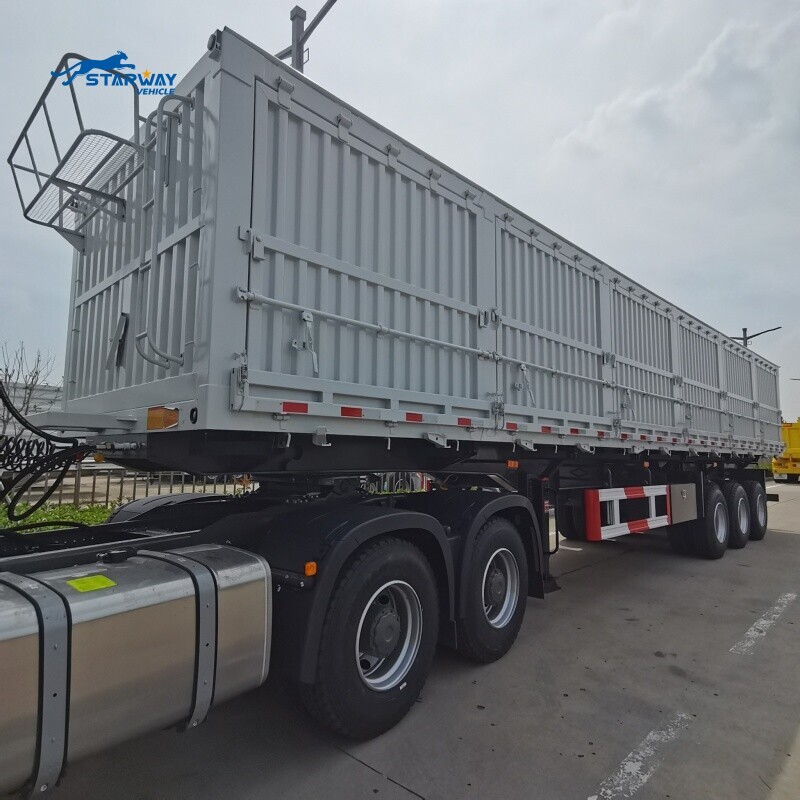 3 Axles 100 Ton Side Dump Semi Trailer