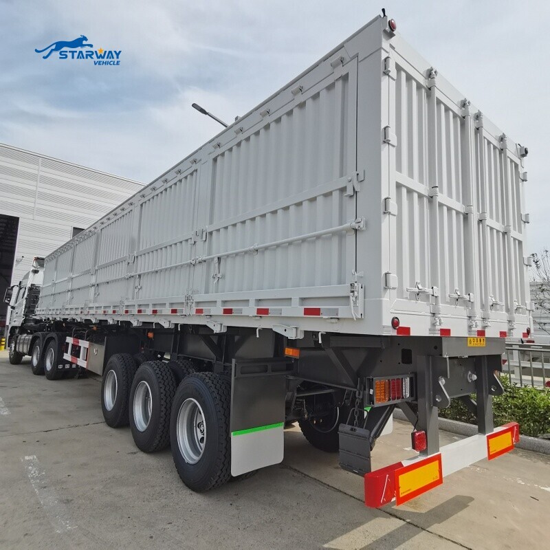 3 Axles 100 Ton Side Dump Semi Trailer