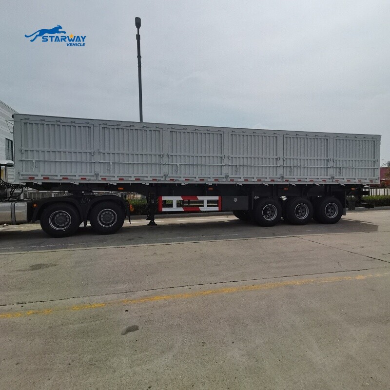 3 Axles 100 Ton Side Dump Semi Trailer