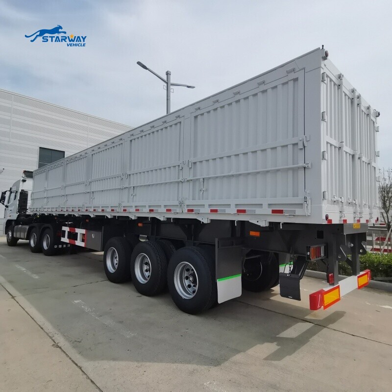3 Axles 100 Ton Side Dump Semi Trailer