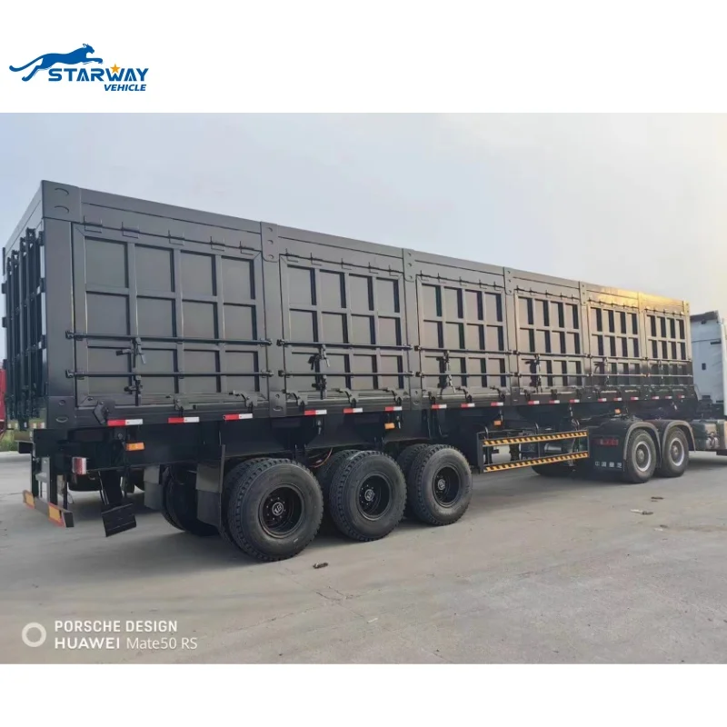 80 Ton - 120 Ton Side Dump Semi Trailer For Sale
