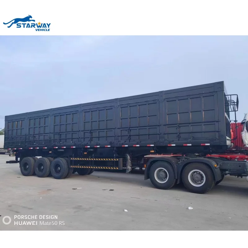 80 Ton - 120 Ton Side Dump Semi Trailer For Sale