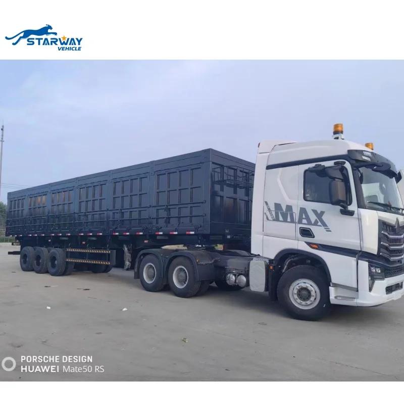 80 Ton - 120 Ton Side Dump Semi Trailer For Sale