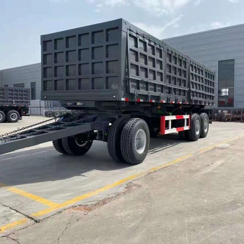 Tri Axle Side Dump Drawbar Trailer