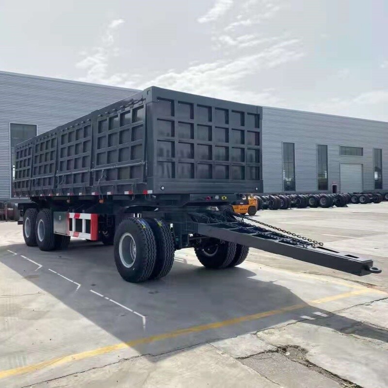 Tri Axle Side Dump Drawbar Trailer