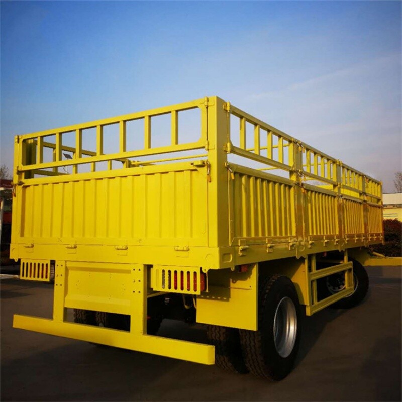 Customized Fence Cargo Drawbar Full Trailer 