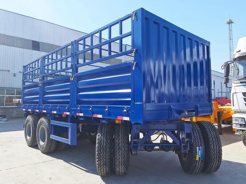 Customized Fence Cargo Drawbar Full Trailer 