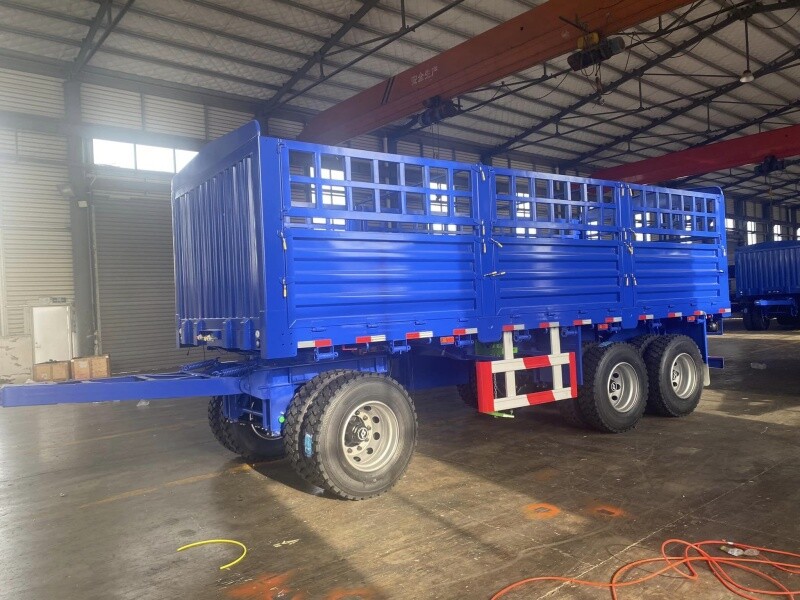 Customized Fence Cargo Drawbar Full Trailer 