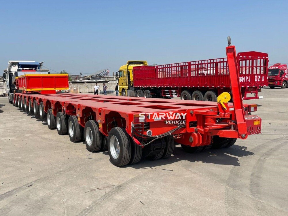 6/12 lines 12/24 axles Modular Lowbed Trailer for Sale 