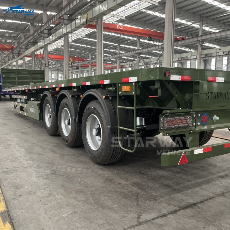 Heavy Duty 13.6m Flatbed Semi Trailer