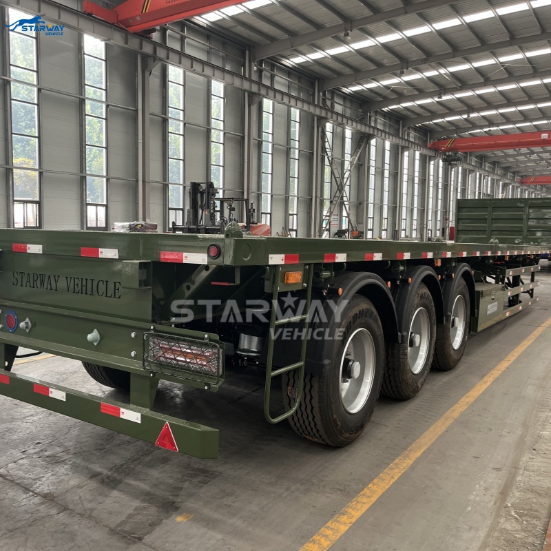 Heavy Duty 13.6m Flatbed Semi Trailer